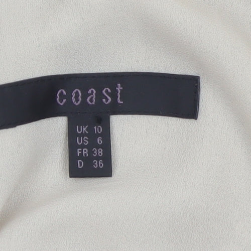 Coast Women's Silver Sequin Camisole Tank Top UK 10