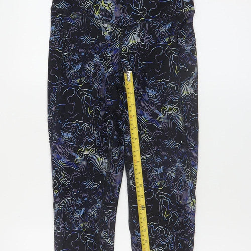 Marks and Spencer Goodmove Black Abstract Gym Leggings Size 10