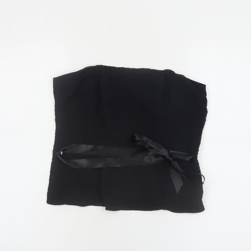 M&Co Women's Black Strapless Camisole Blouse Size 12