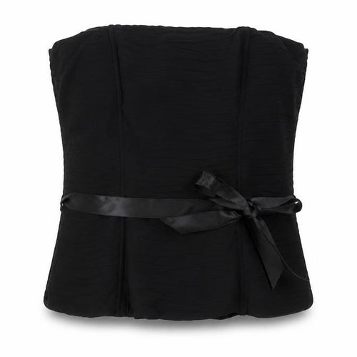 M&Co Women's Black Strapless Camisole Blouse Size 12