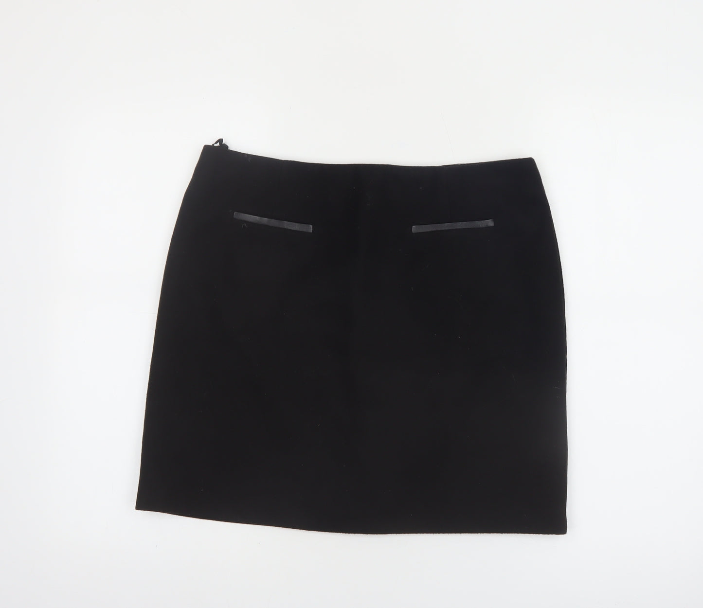 Marks and Spencer Womens Black Size 12 Straight Skirt