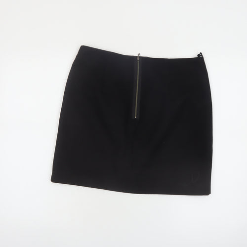 Marks and Spencer Womens Black Size 12 Straight Skirt