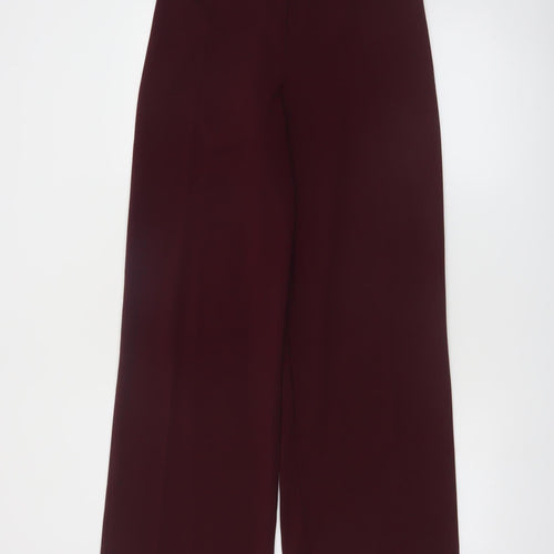 Terranova Women's Red Wide-Leg High Rise Tailored Trousers Size M