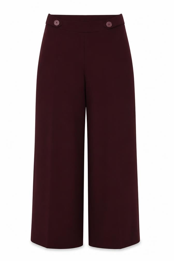 Terranova Women's Red Wide-Leg High Rise Tailored Trousers Size M