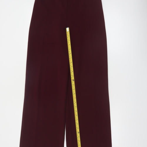 Terranova Women's Red Wide-Leg High Rise Tailored Trousers Size M