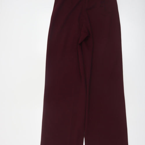 Terranova Women's Red Wide-Leg High Rise Tailored Trousers Size M