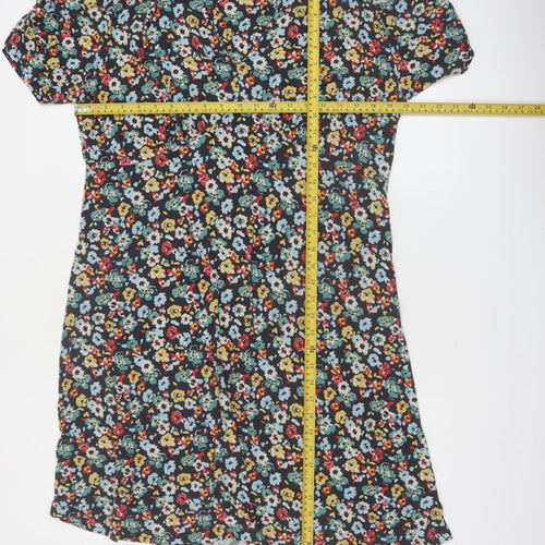 Next Maternity Multicoloured Floral Knee Length Shift Dress Size 16