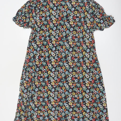 Next Maternity Multicoloured Floral Knee Length Shift Dress Size 16