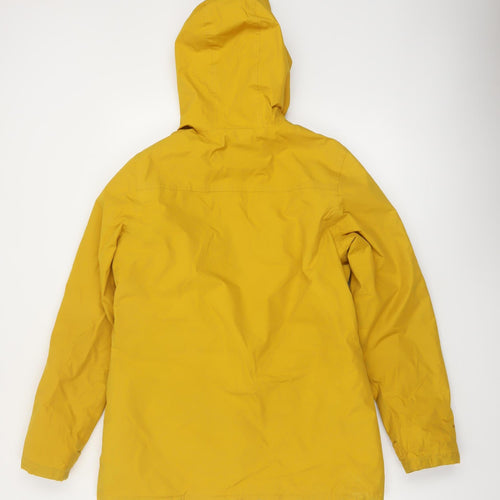 Regatta Womens Yellow Hooded Parka Jacket Size 12 Water Resistant