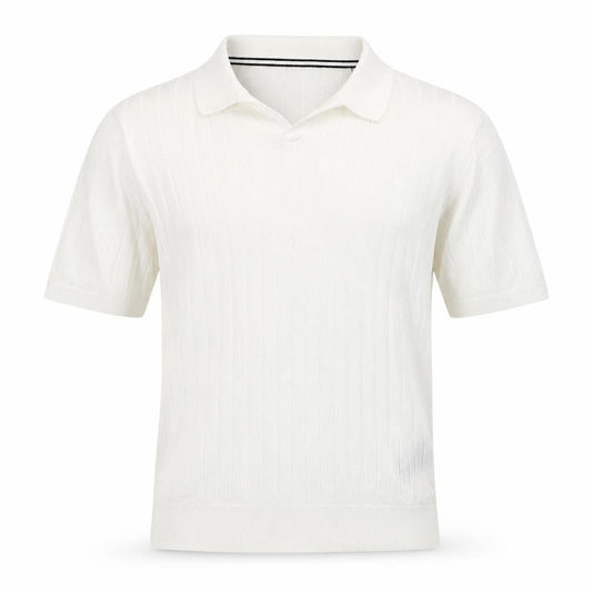 Ted Baker Men's White Cotton Knit Polo Shirt Size L