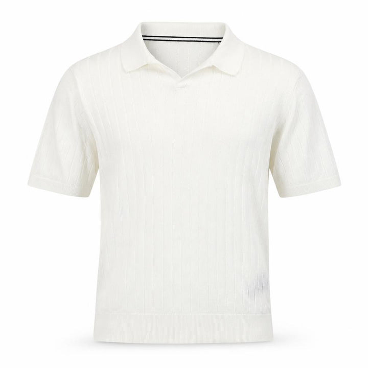 Ted Baker Men's White Cotton Knit Polo Shirt Size L