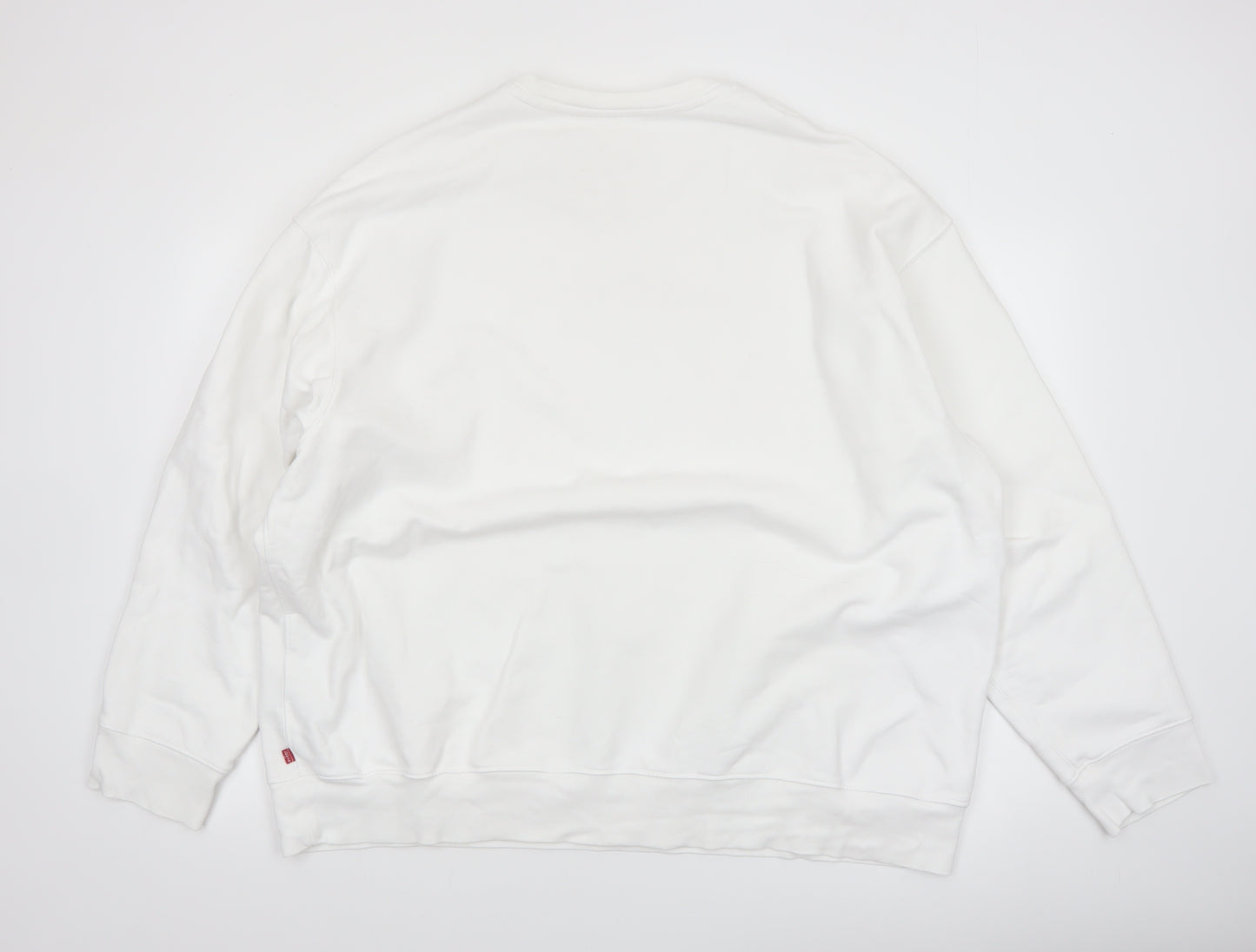 Levi's Mens White 2XL Relaxed Crew Neck Sweatshirt