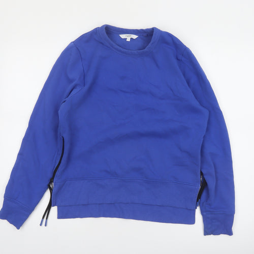 Next Women Blue Small Pullover Sweatshirt with Side Zips