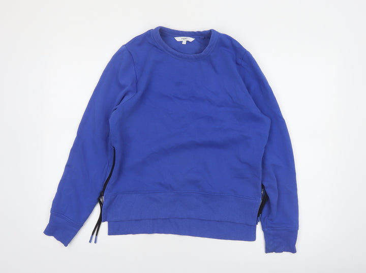 Next Women Blue Small Pullover Sweatshirt with Side Zips