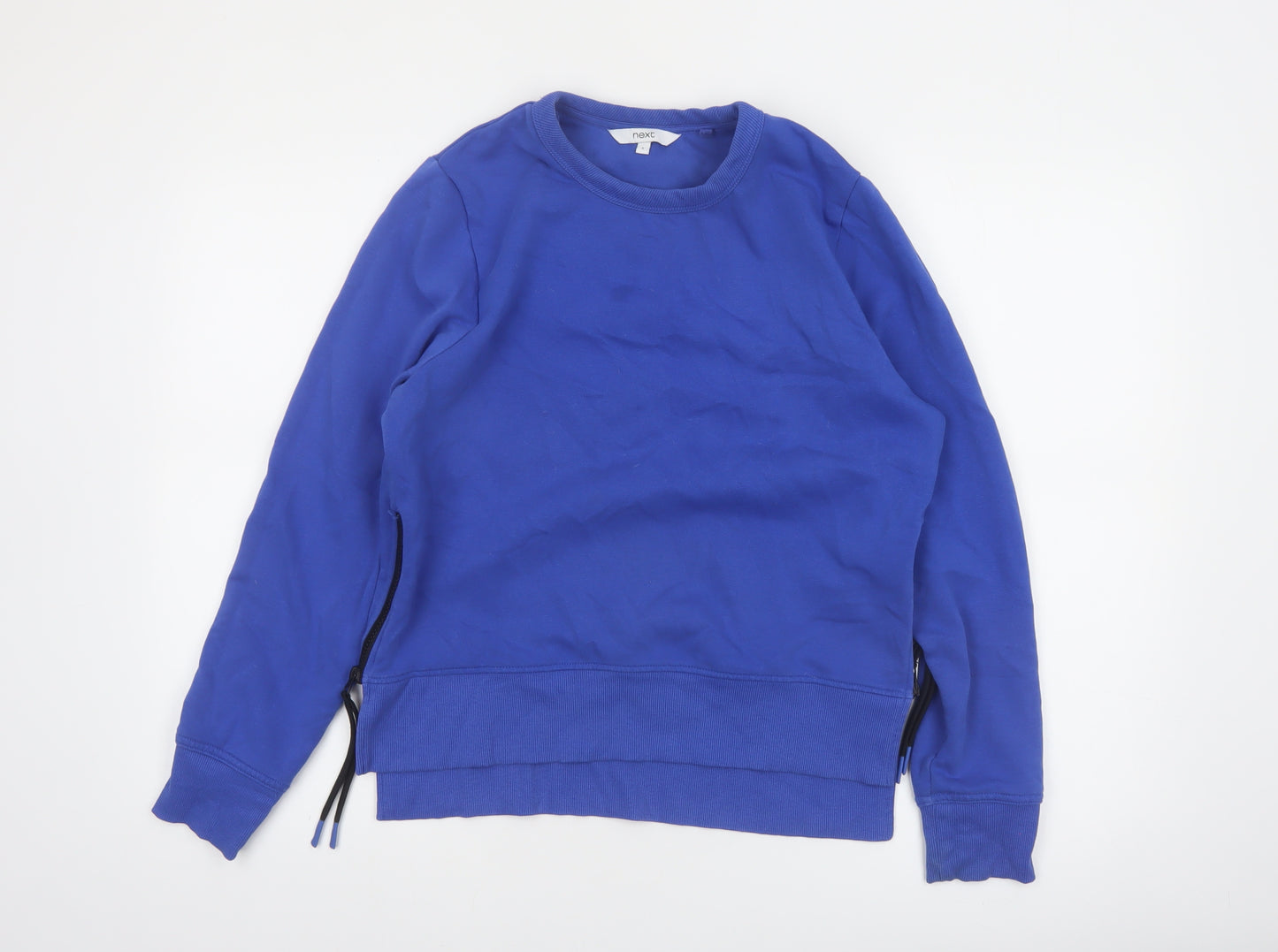 Next Women Blue Small Pullover Sweatshirt with Side Zips