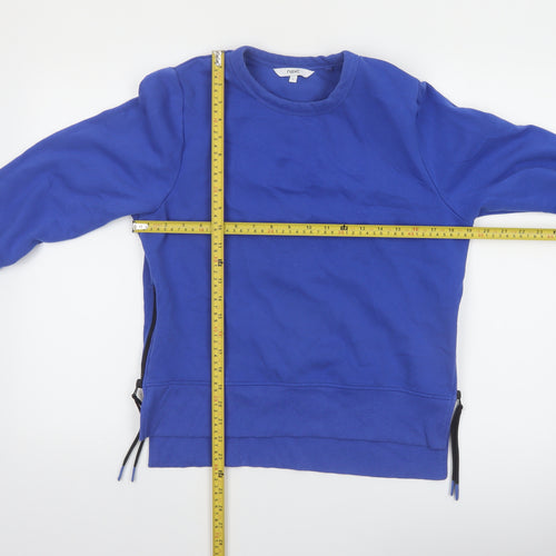 Next Women Blue Small Pullover Sweatshirt with Side Zips