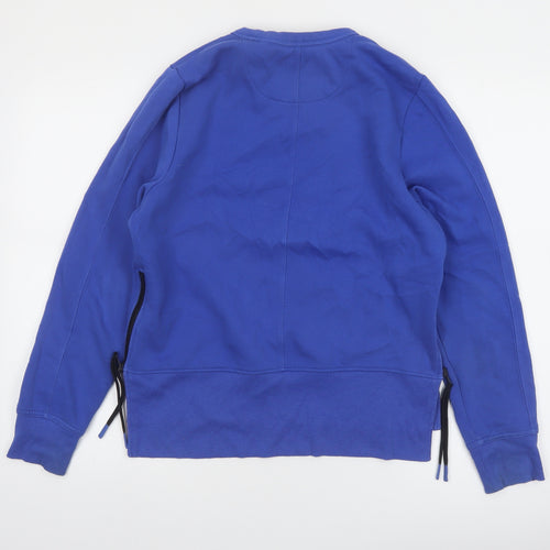 Next Women Blue Small Pullover Sweatshirt with Side Zips