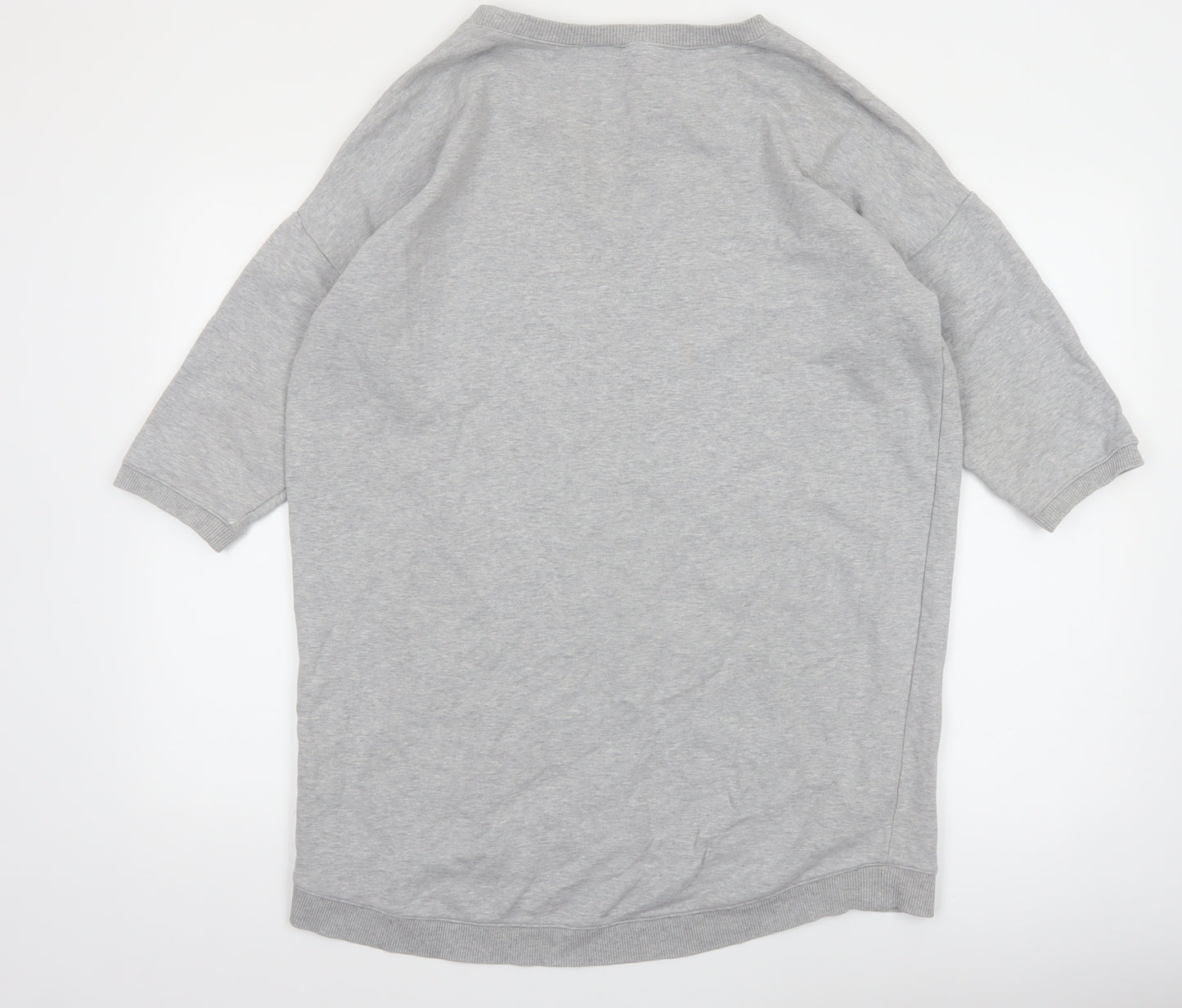 French Connection Women Grey Cotton Pullover Sweatshirt Size 12