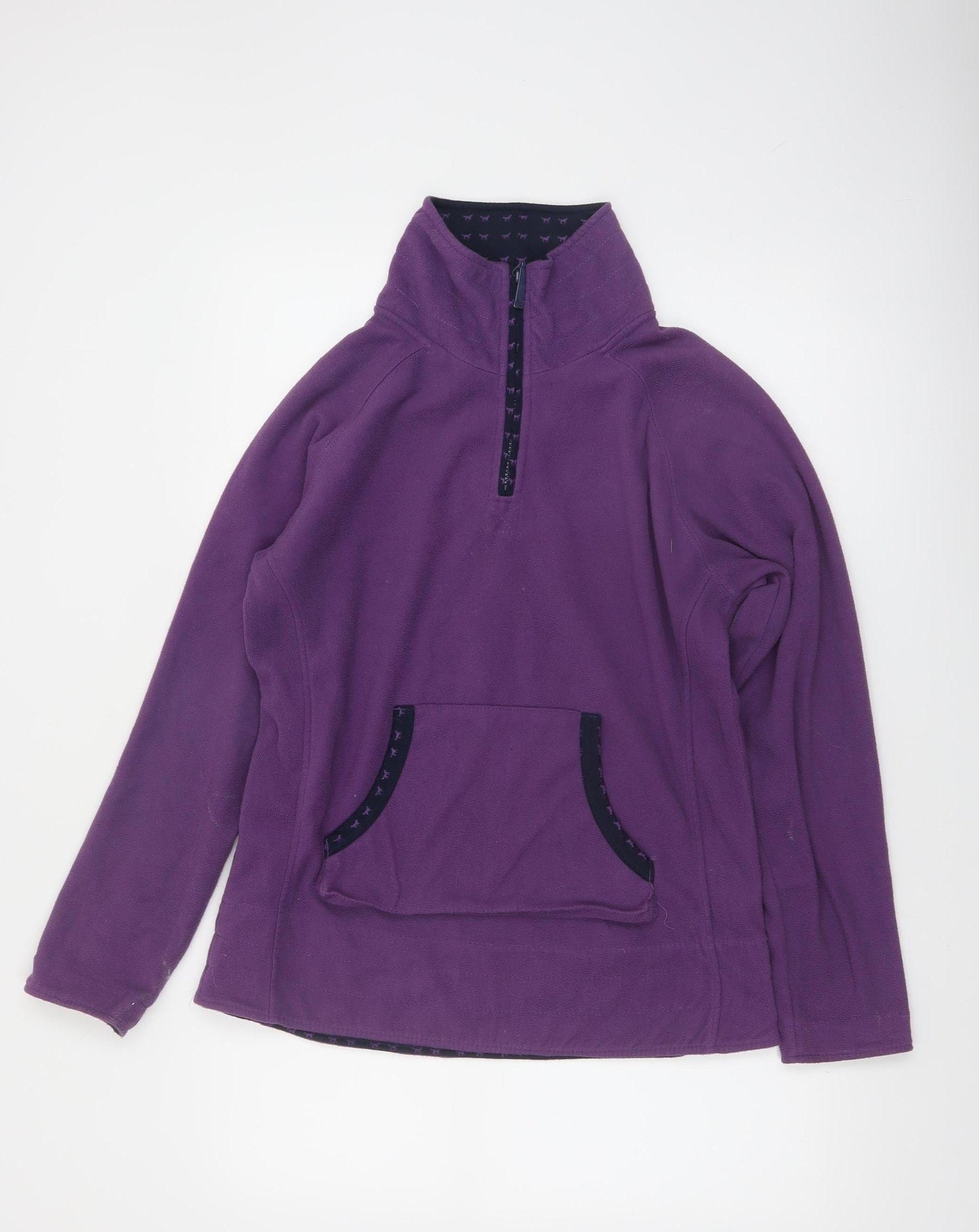 Sherwood Forest Womens Purple Fleece Pullover Sweatshirt UK 12
