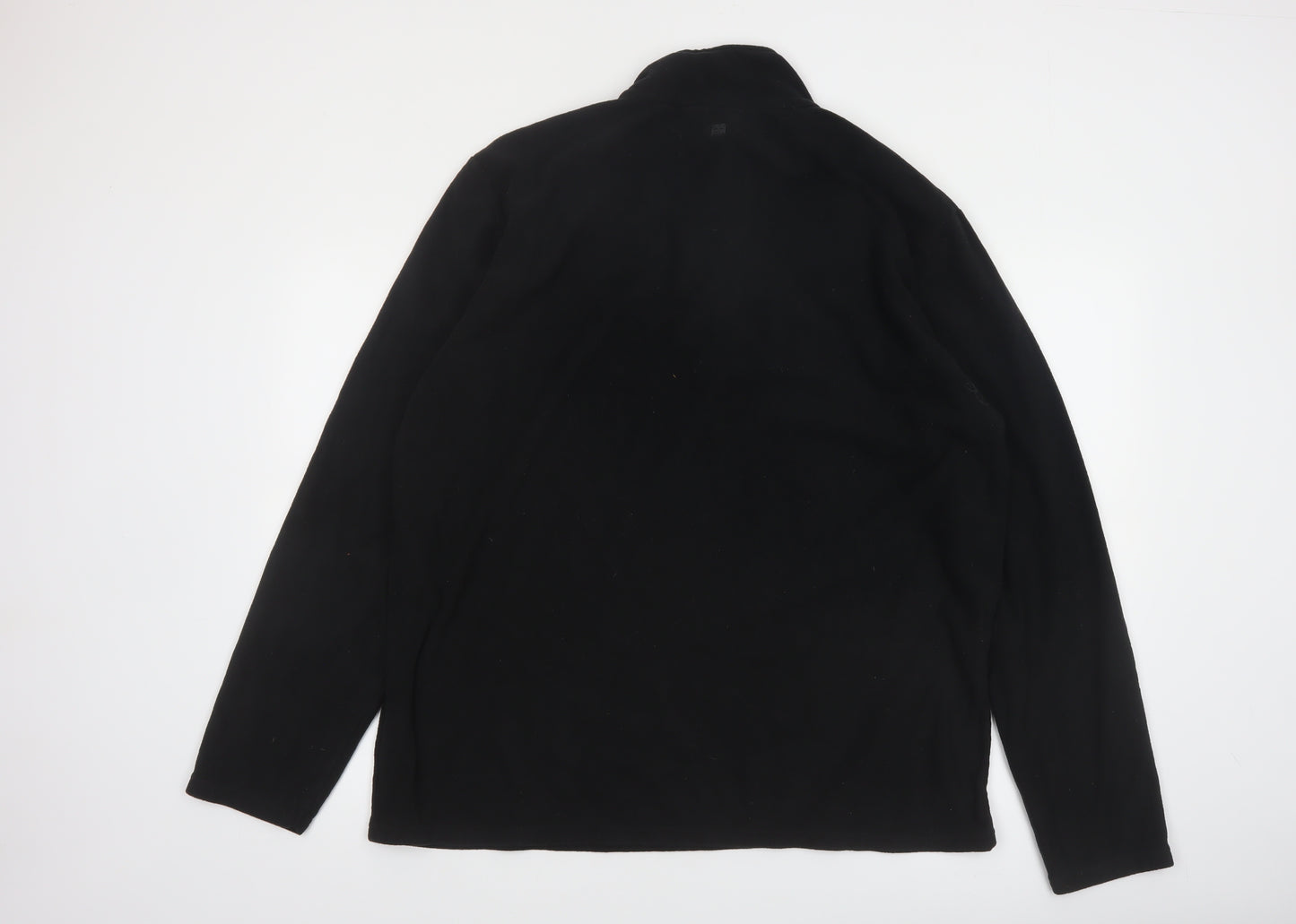 Mountain Warehouse Men's Black XL 1/2 Zip Fleece Sweatshirt