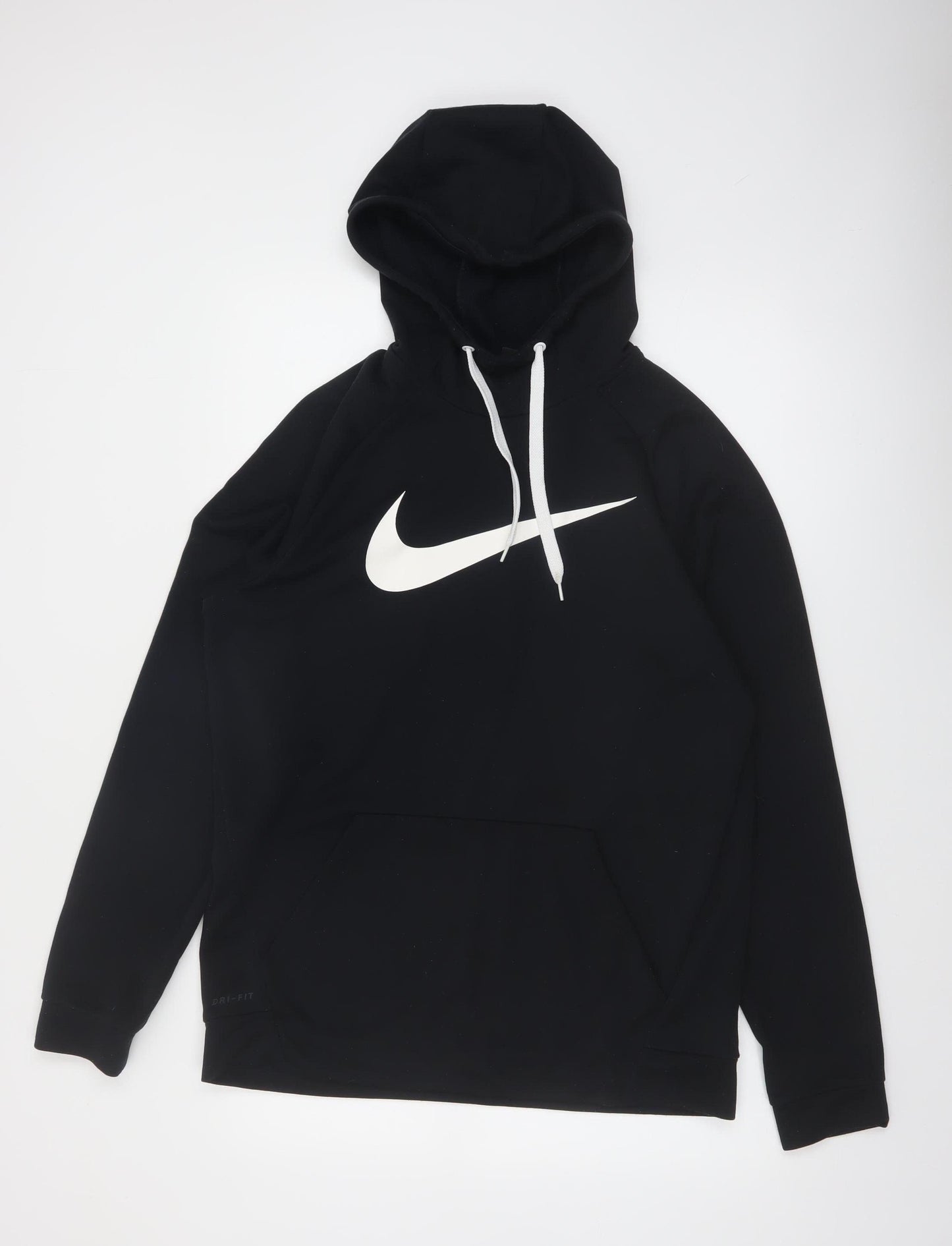 Nike Men Black Dri-FIT Pullover Hoodie L Sportswear