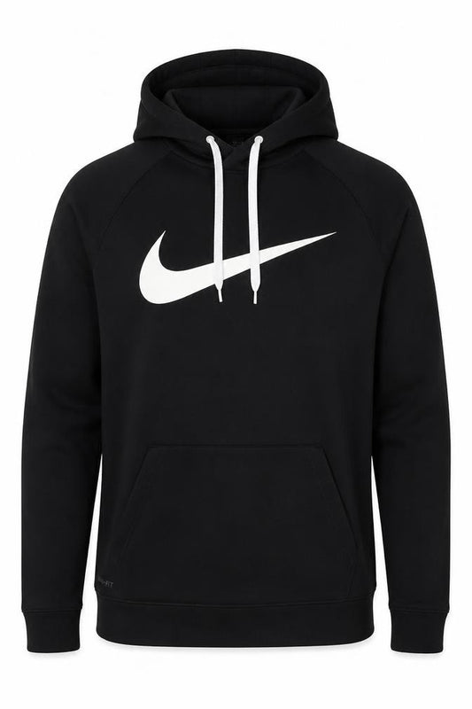Nike Men Black Dri-FIT Pullover Hoodie L Sportswear