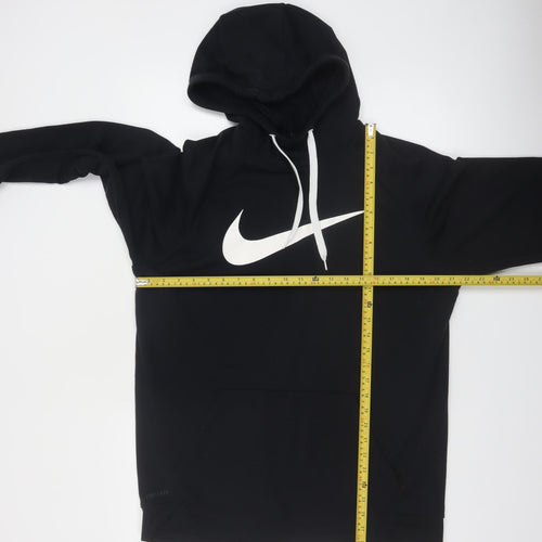 Nike Men Black Dri-FIT Pullover Hoodie L Sportswear