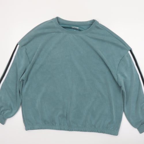 Souluxe Women’s Blue Pullover Sweatshirt L Casual Long Sleeve