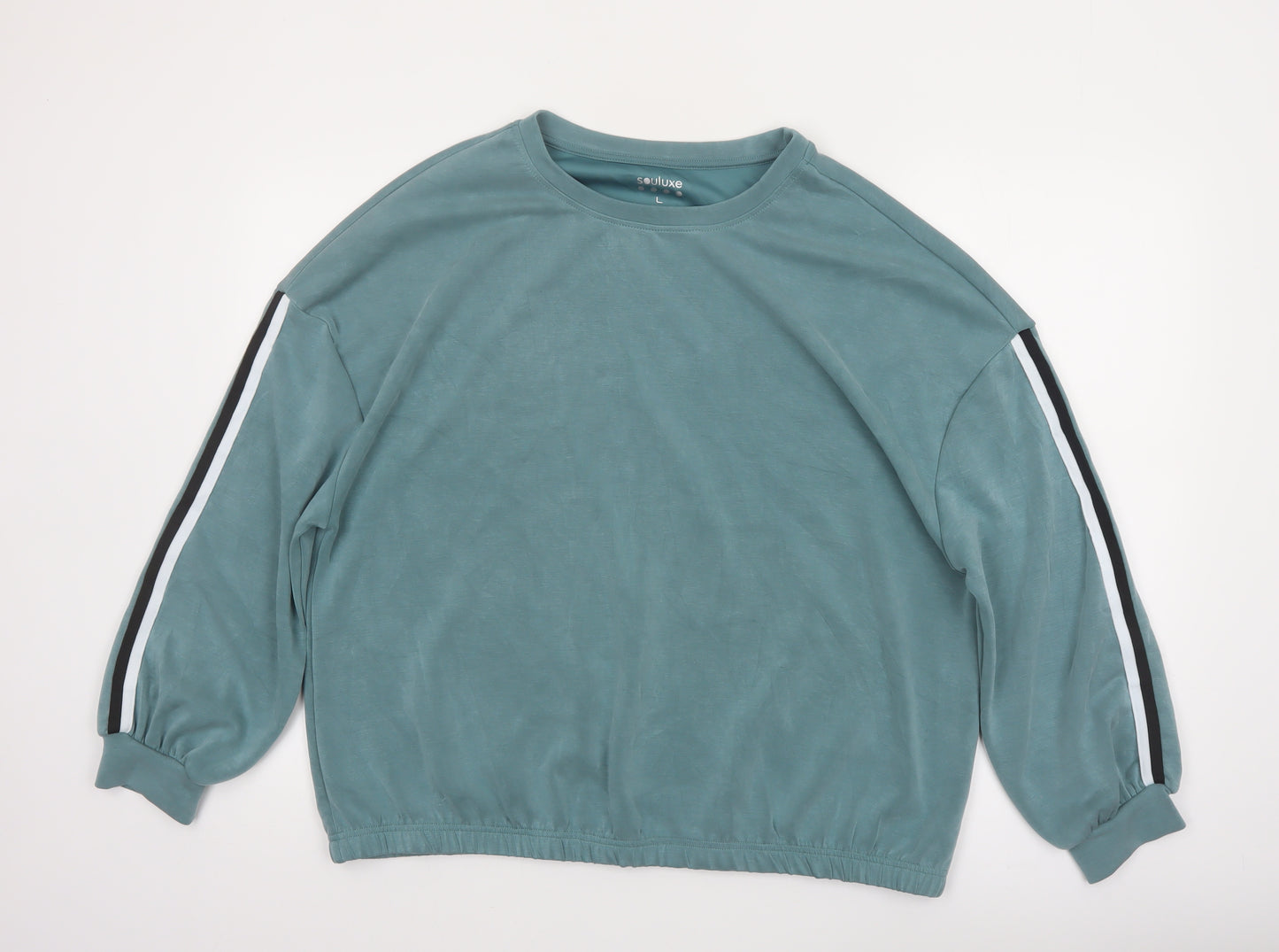 Souluxe Women’s Blue Pullover Sweatshirt L Casual Long Sleeve