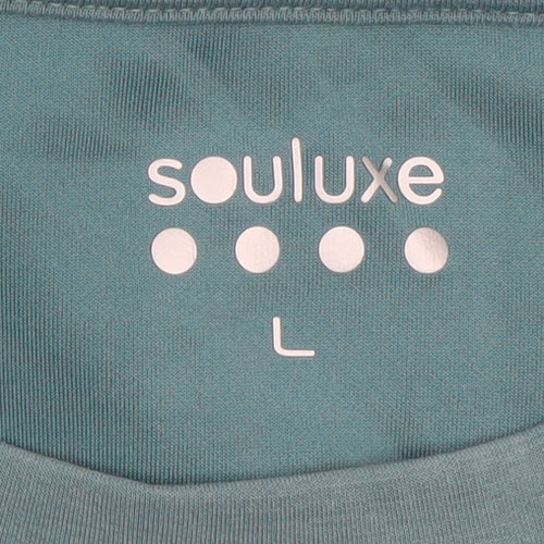 Souluxe Women’s Blue Pullover Sweatshirt L Casual Long Sleeve