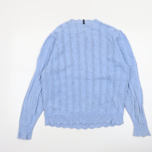 Marks and Spencer Per Una Blue Open-Knit Jumper Women’s Size 16