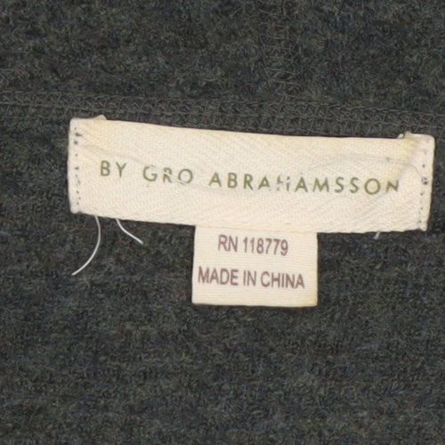 By Gro Abrahamsson Women’s Grey Wool Cardigan Size 12 Button Front