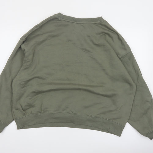 Next SELF Wellness Club Khaki Green Pullover Sweatshirt Women UK 20