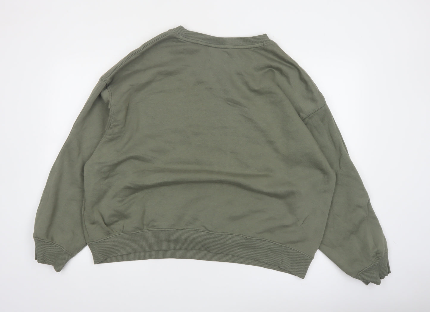 Next SELF Wellness Club Khaki Green Pullover Sweatshirt Women UK 20