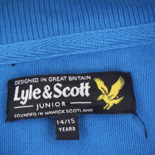 Lyle & Scott Boys Blue Full Zip Track Jacket 14-15 Years