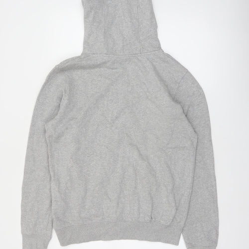 Earth Positive Men's Grey Pullover Hoodie M Regular Fit Graphic