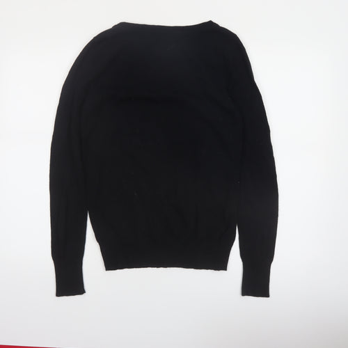 Mossimo Supply Co Women’s Black Cotton J'adore Jumper Size M