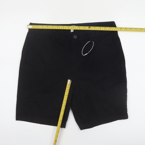 Marks and Spencer Men's Black 34 Chino Shorts Regular Fit