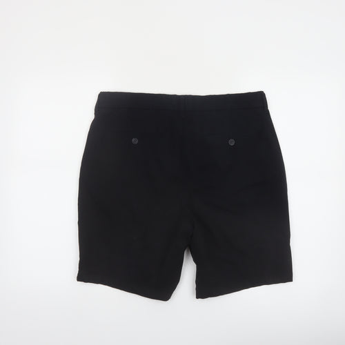 Marks and Spencer Men's Black 34 Chino Shorts Regular Fit