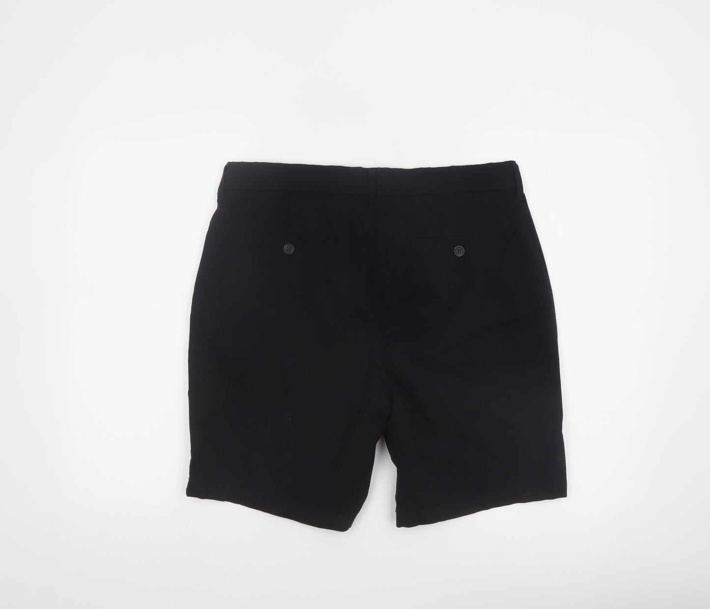 Marks and Spencer Men's Black 34 Chino Shorts Regular Fit