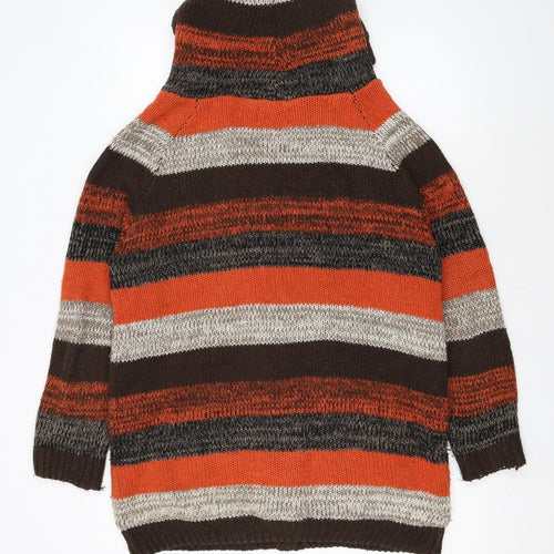 Apricot Women's Multicoloured Hooded Chunky Knit Cardigan UK 8
