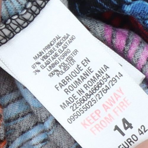 Wallis Petite Women’s Multicoloured Floral Shift Dress Size 14