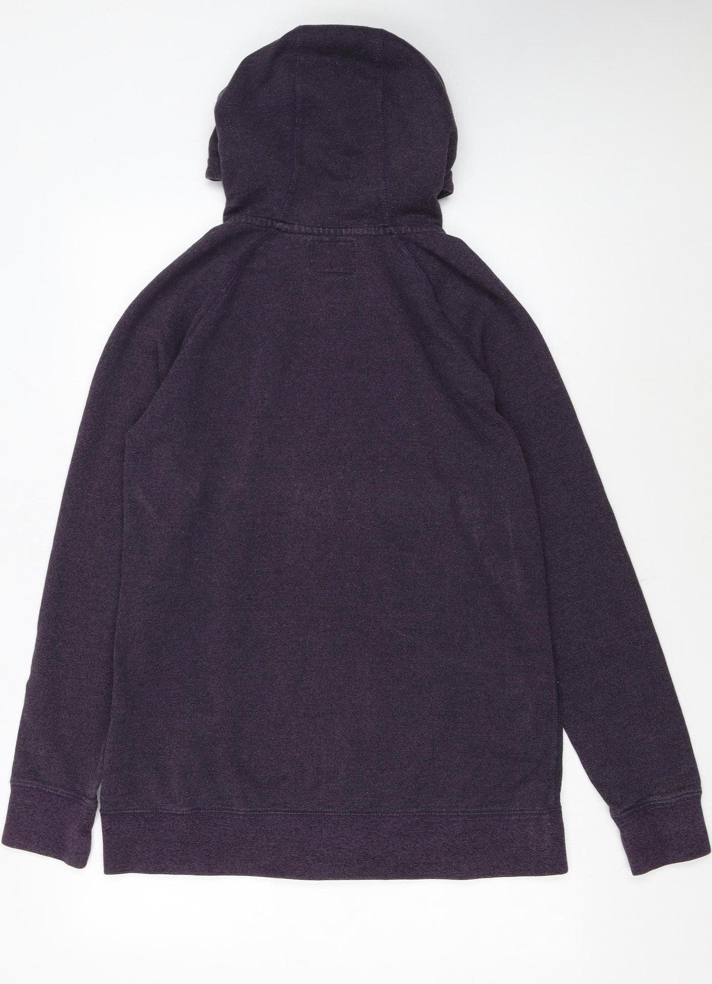 Roots Canada Womens Purple Full Zip Hoodie Size L Cotton Blend