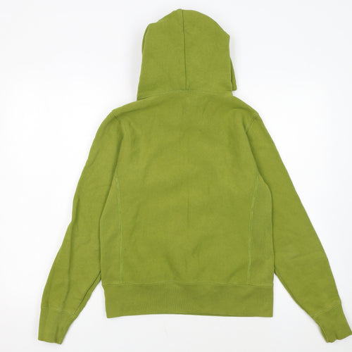Champion Women's Green Pullover Hoodie Small Reverse Weave Warm Up