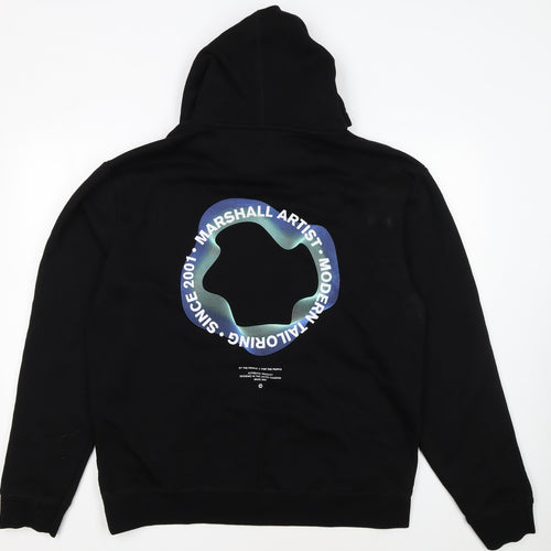 Marshall Artist Men's Black XL Pullover Hoodie with Logo Graphic
