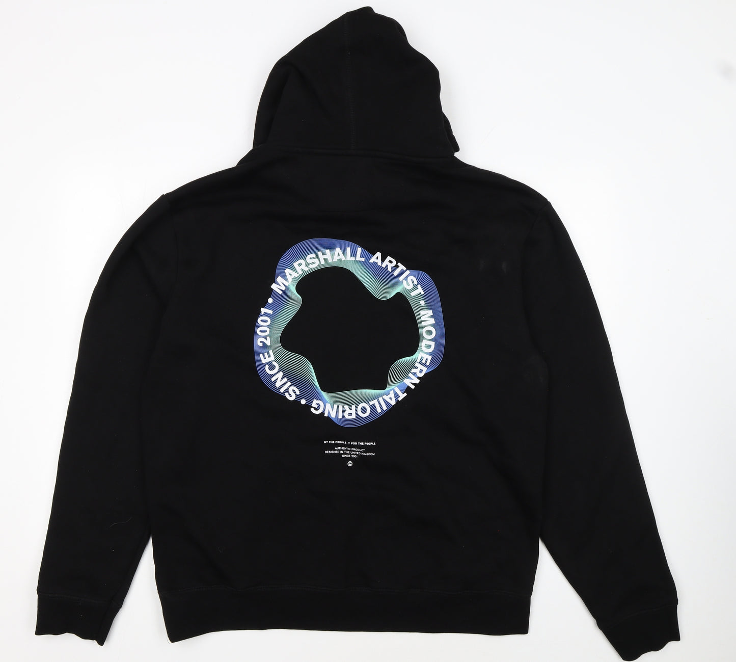 Marshall Artist Men's Black XL Pullover Hoodie with Logo Graphic