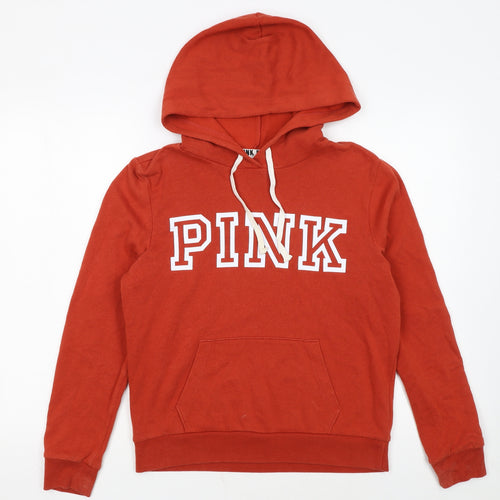 Victoria's Secret PINK Women's Red Pullover Hoodie Size S Cotton Blend