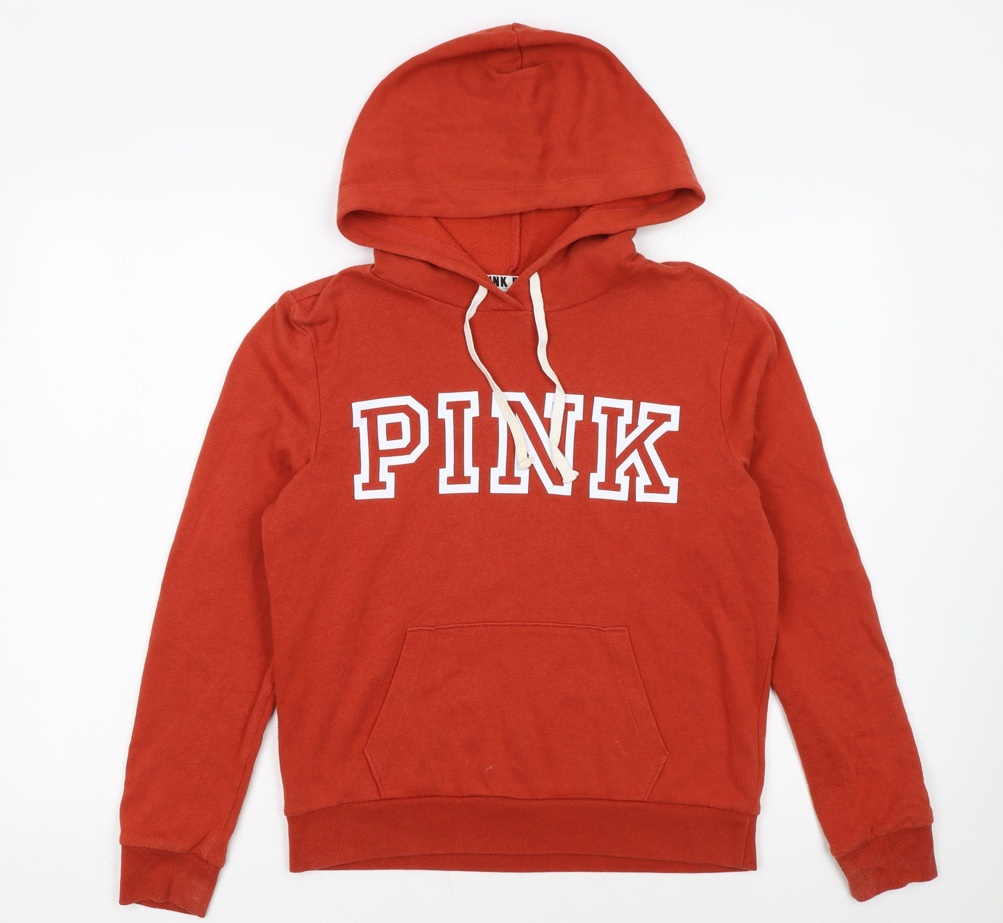 Victoria's Secret PINK Women's Red Pullover Hoodie Size S Cotton Blend