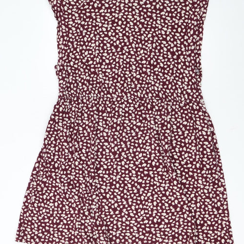 Next Women's Red A-Line Sleeveless Dress Size 18
