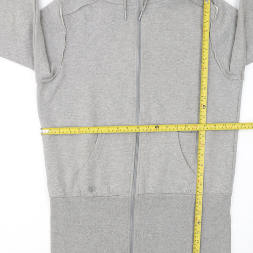 Golddigga Women Grey Size 16 Full Zip Hoodie Sweatshirt